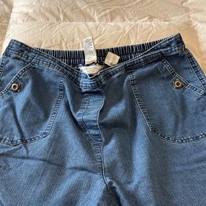 Allison Daley Petite Blue Denim Pants